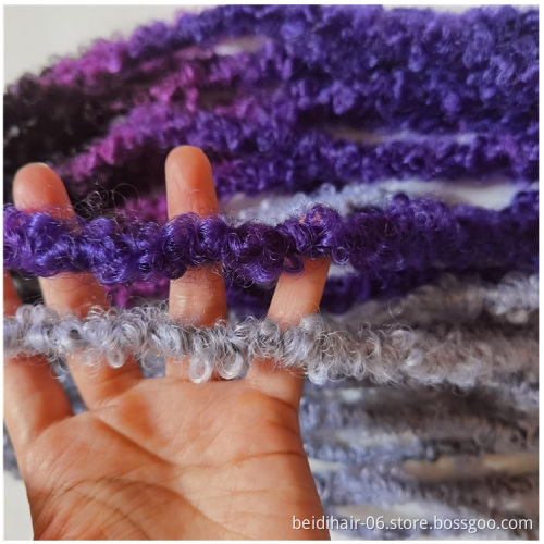 Wholesale 3 Tone Color Locs Hand Crochet Braids Butterfly Locs